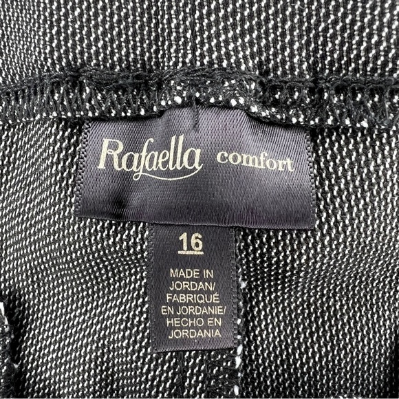 NEW SIZE 16 RAFAELLA DRESS PANTS BLACK BLUE PULL ON STRETCH FABRIC GOLD ACCENT - Picture 11 of 14